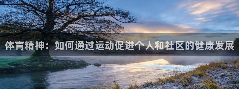 k1体育网址：体育精神：如何通过运动促进个人和社区的健康发展